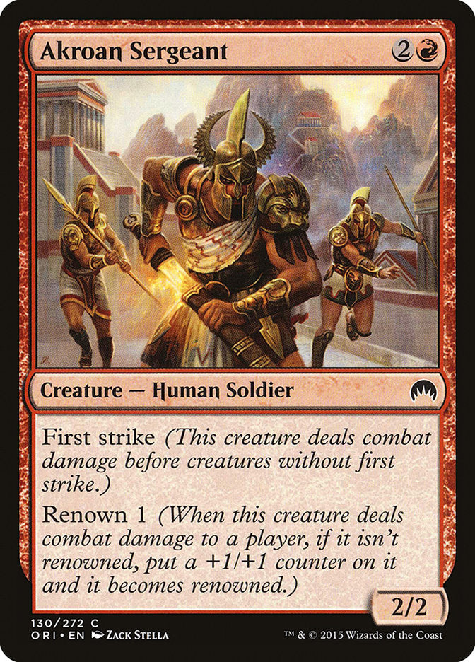Akroan Sergeant [Magic Origins] | L.A. Mood Comics and Games