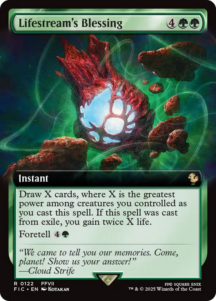 Lifestream's Blessing (Extended Art) [FINAL FANTASY Commander] | L.A. Mood Comics and Games