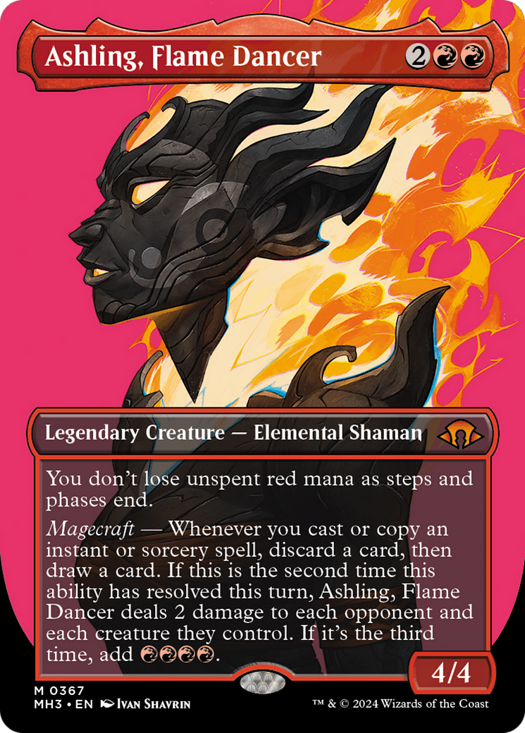 Ashling, Flame Dancer (Borderless) [Modern Horizons 3] | L.A. Mood Comics and Games