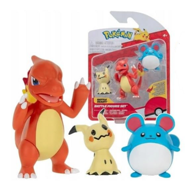 Pokemon Battle Figure 3 Pack - Mimikyu Charmeleon Marill | L.A. Mood Comics and Games