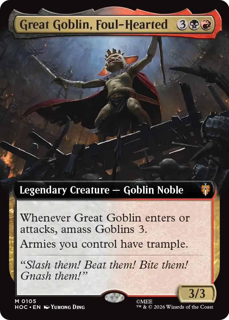 Great Goblin, Foul-Hearted (Extended Art) [The Hobbit: Eternal-Legal] | L.A. Mood Comics and Games