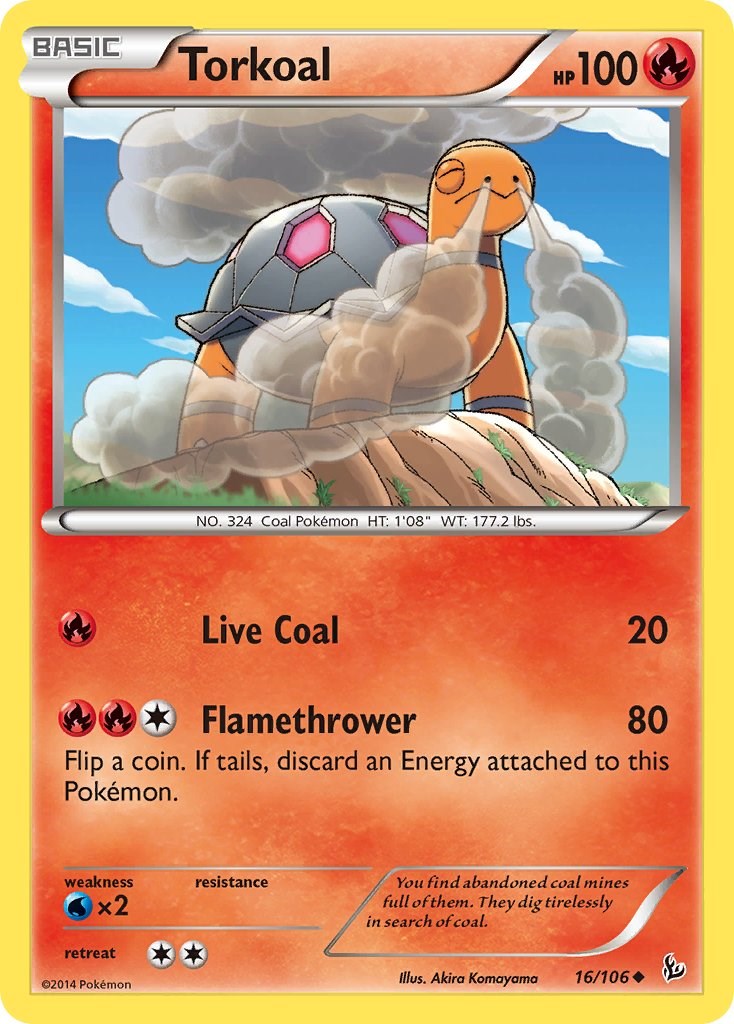 Torkoal (16/106) [XY: Flashfire] | L.A. Mood Comics and Games