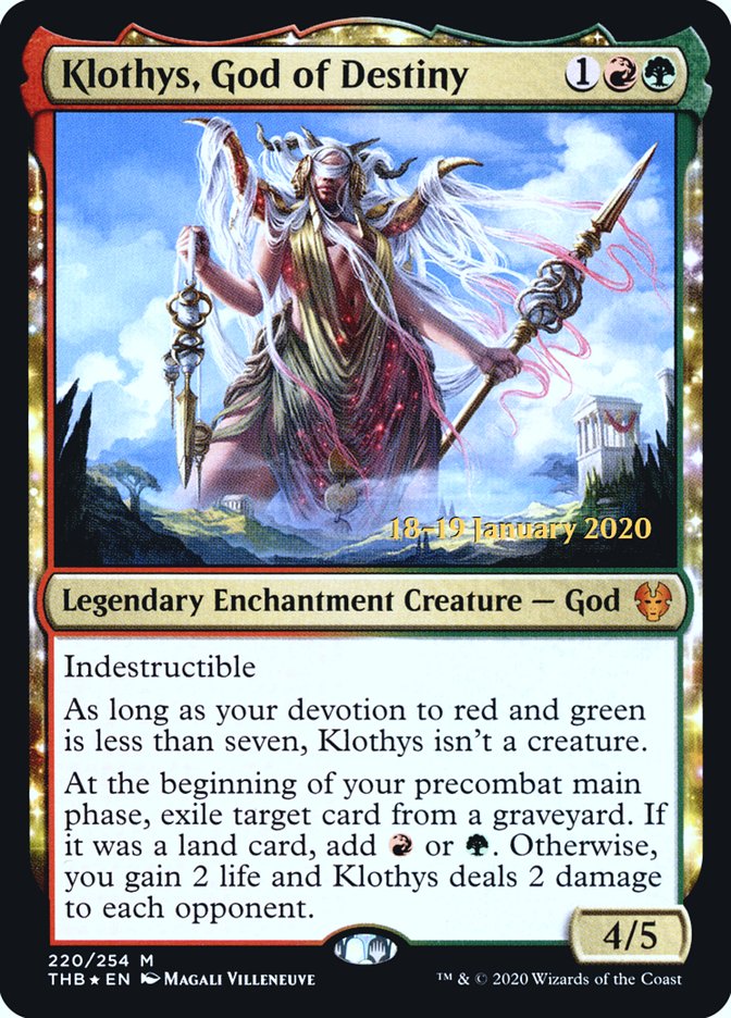 Klothys, God of Destiny [Theros Beyond Death Prerelease Promos] | L.A. Mood Comics and Games