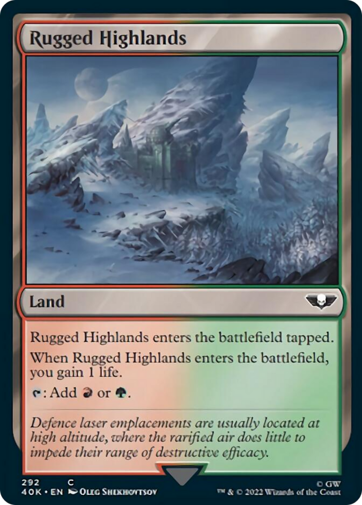 Rugged Highlands (Surge Foil) [Warhammer 40,000] | L.A. Mood Comics and Games