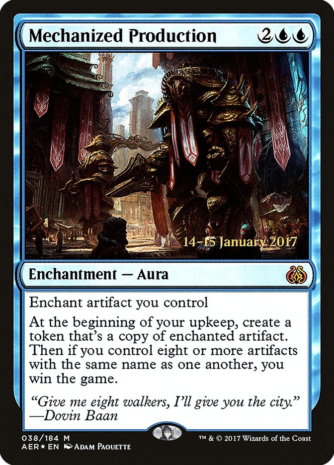 Mechanized Production [Aether Revolt Prerelease Promos] | L.A. Mood Comics and Games