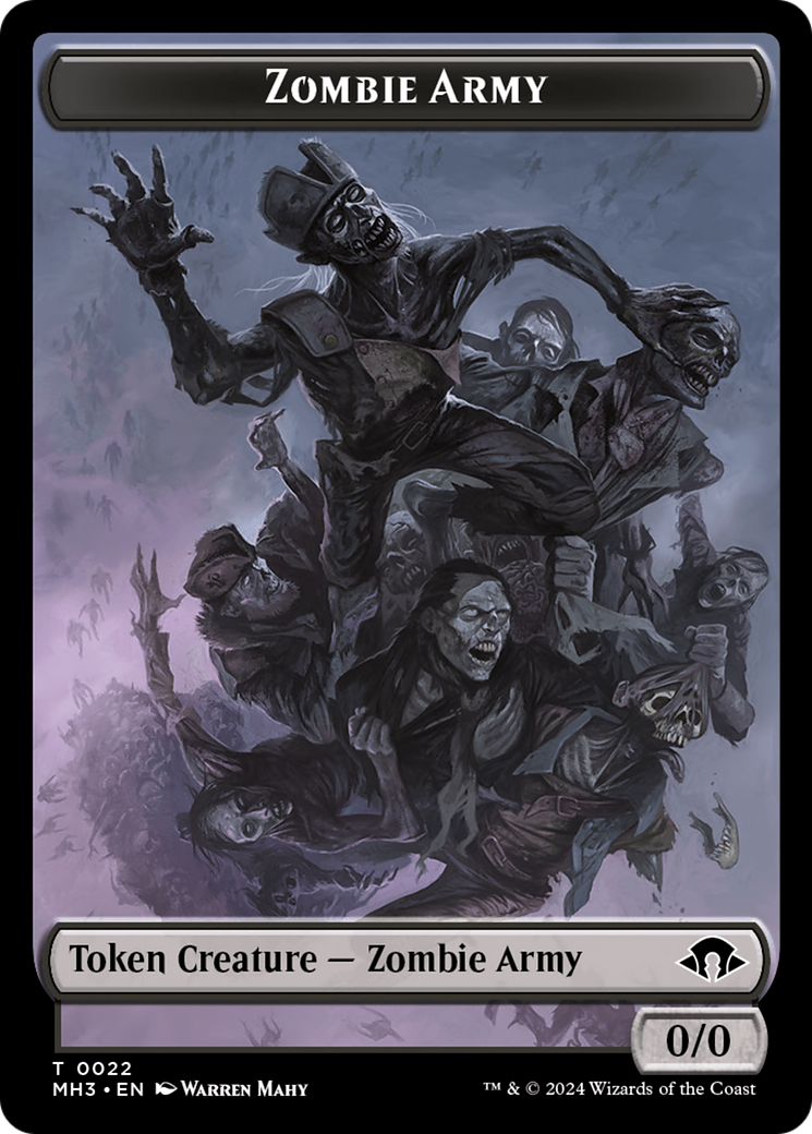 Zombie Army Token [Modern Horizons 3 Tokens] | L.A. Mood Comics and Games