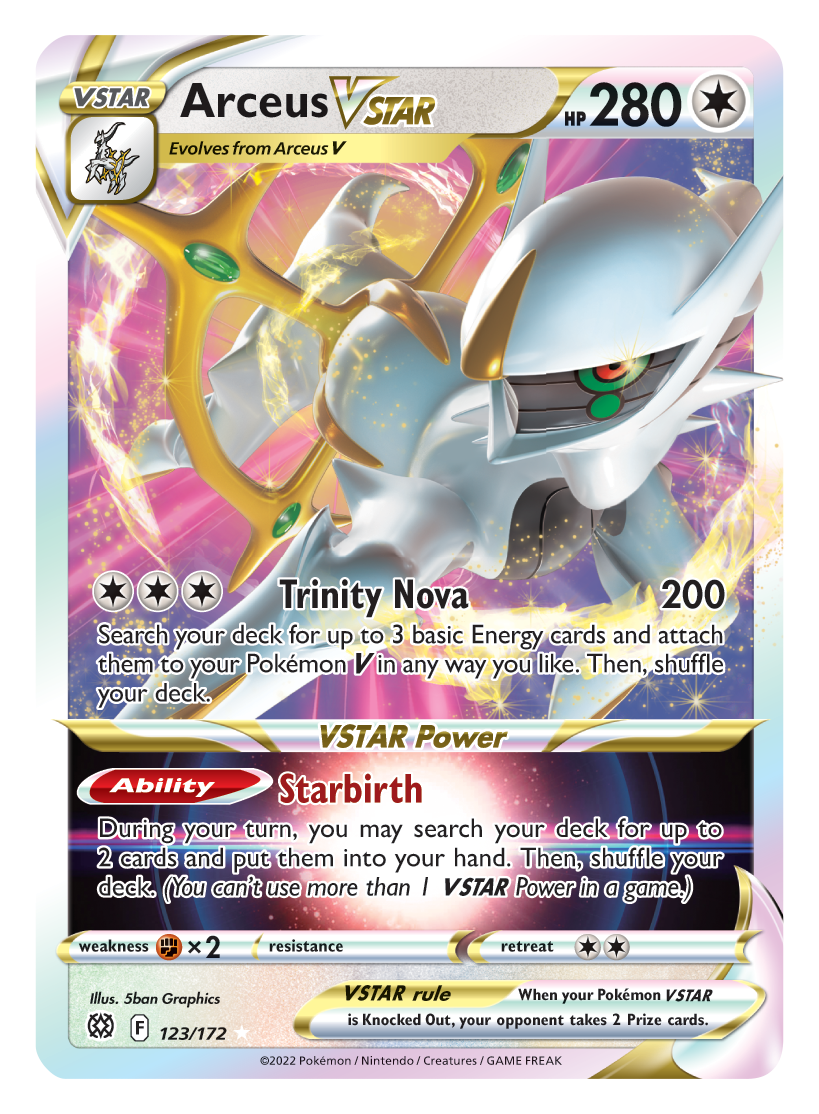 Arceus VSTAR (123/172) (Jumbo Card) [Sword & Shield: Brilliant Stars] | L.A. Mood Comics and Games