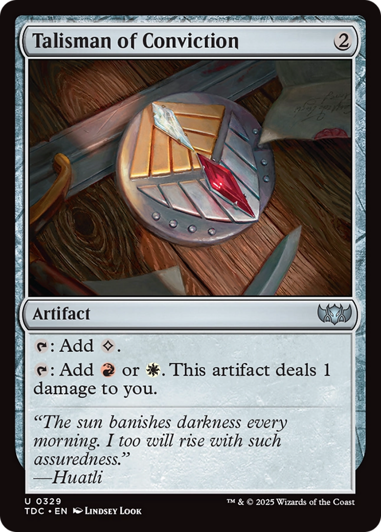 Talisman of Conviction [Tarkir: Dragonstorm Commander] | L.A. Mood Comics and Games
