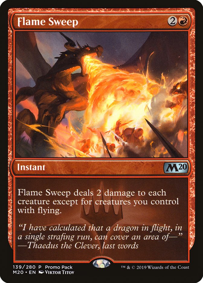 Flame Sweep (Promo Pack) [Core Set 2020 Promos] | L.A. Mood Comics and Games