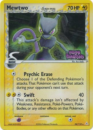 Mewtwo (24/110) (Delta Species) (Stamped) [EX: Holon Phantoms] | L.A. Mood Comics and Games