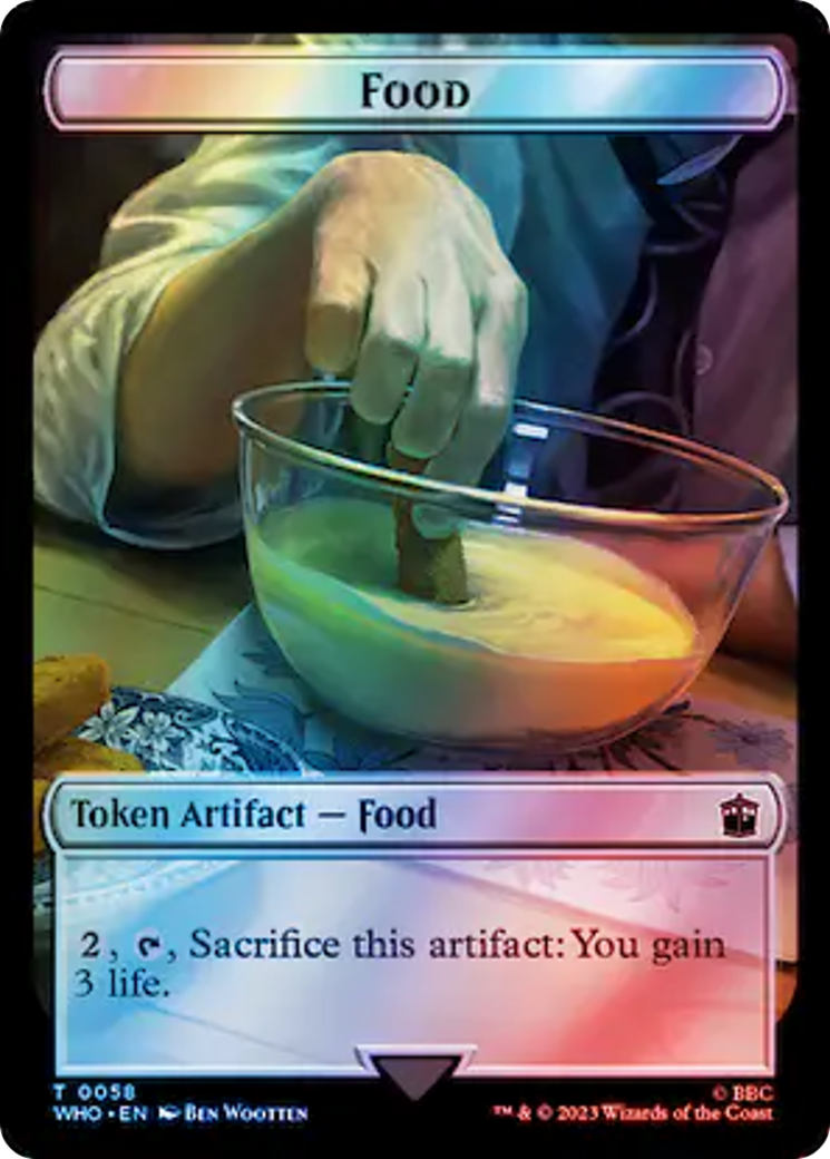 Dalek // Food (0058) Double-Sided Token (Surge Foil) [Doctor Who Tokens] | L.A. Mood Comics and Games