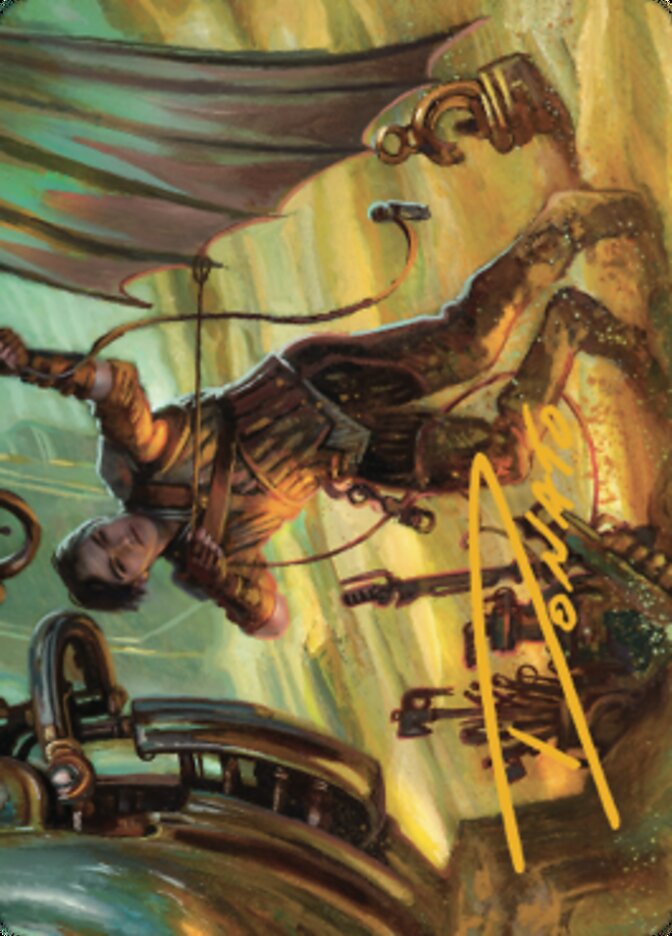 Mishra, Excavation Prodigy Art Card (Gold-Stamped Signature) [The Brothers' War Art Series] | L.A. Mood Comics and Games