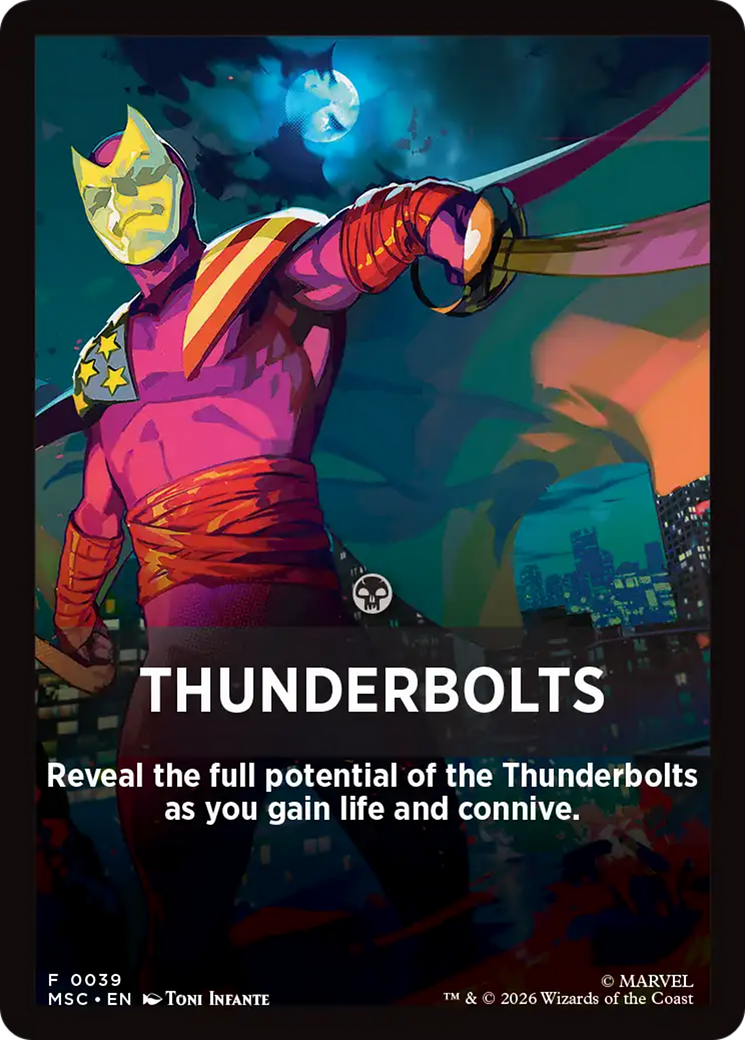 Thunderbolts Theme Card [Marvel Super Heroes Commander] | L.A. Mood Comics and Games
