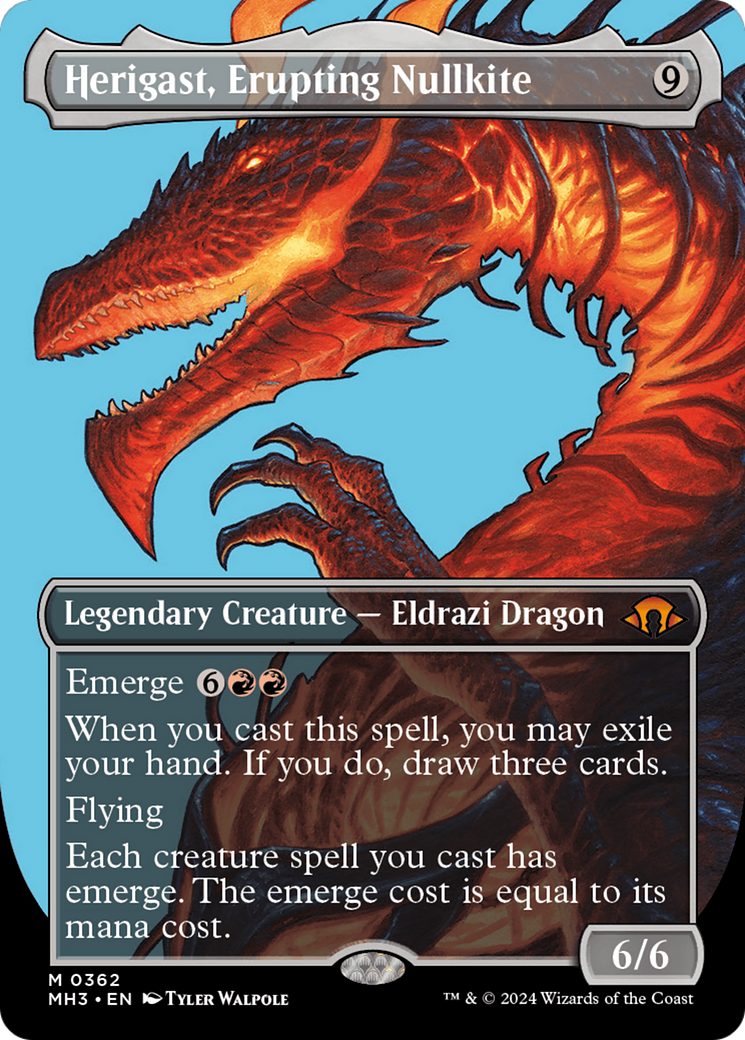 Herigast, Erupting Nullkite (Borderless) [Modern Horizons 3] | L.A. Mood Comics and Games