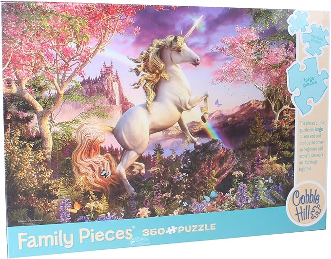 Puzzle 350 Family Pieces - Realm of the Unicorn | L.A. Mood Comics and Games