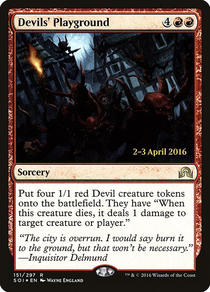 Devils' Playground [Shadows over Innistrad Prerelease Promos] | L.A. Mood Comics and Games