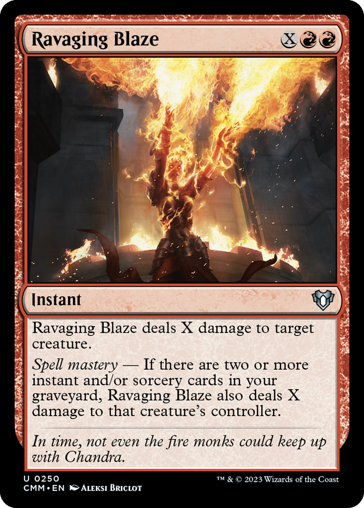 Ravaging Blaze [Commander Masters] | L.A. Mood Comics and Games