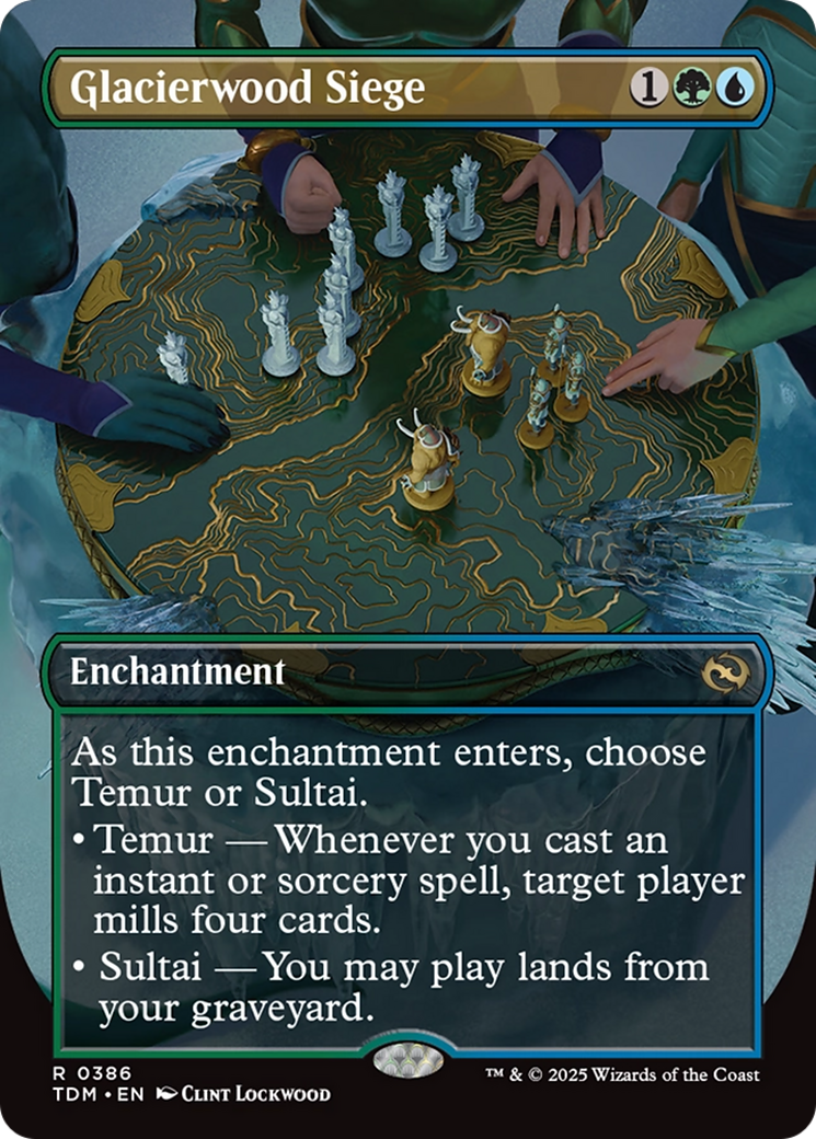 Glacierwood Siege (Borderless) [Tarkir: Dragonstorm] | L.A. Mood Comics and Games
