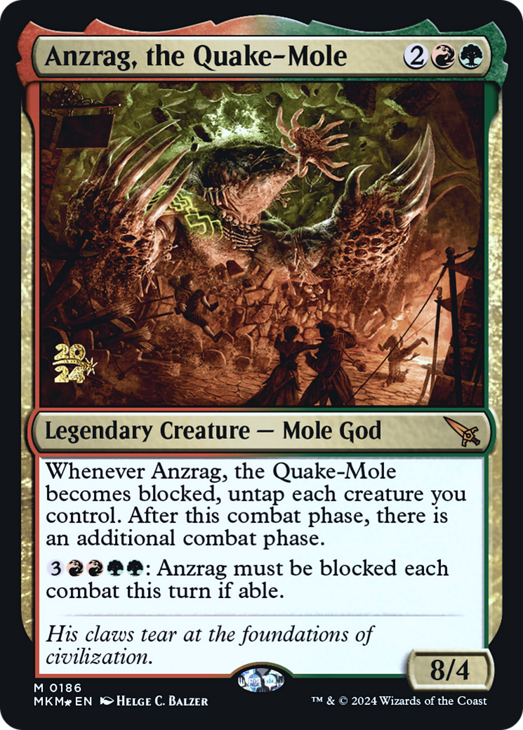 Anzrag, the Quake-Mole [Murders at Karlov Manor Prerelease Promos] | L.A. Mood Comics and Games