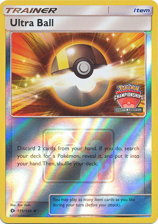 Ultra Ball (135/149) (NA Championship Promo) [Sun & Moon: Base Set] | L.A. Mood Comics and Games