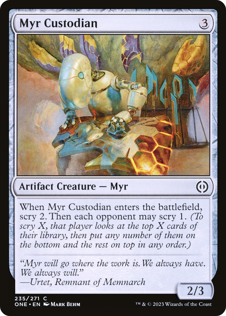 Myr Custodian [Phyrexia: All Will Be One] | L.A. Mood Comics and Games