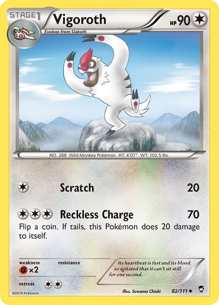 Vigoroth (82/111) [XY: Furious Fists] | L.A. Mood Comics and Games