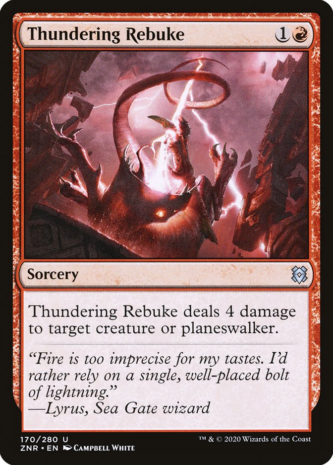 Thundering Rebuke [Zendikar Rising] | L.A. Mood Comics and Games