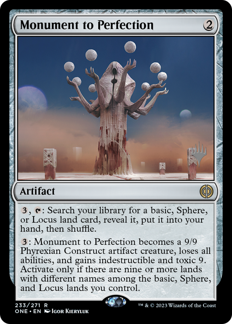 Monument to Perfection (Promo Pack) [Phyrexia: All Will Be One Promos] | L.A. Mood Comics and Games