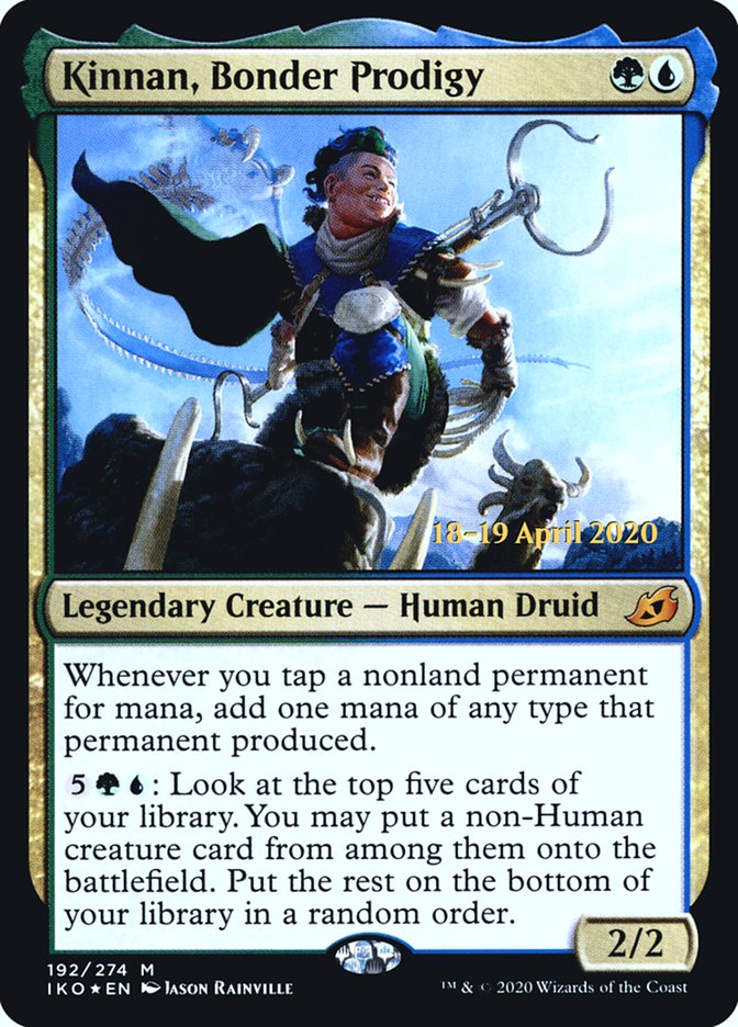 Kinnan, Bonder Prodigy [Ikoria: Lair of Behemoths Prerelease Promos] | L.A. Mood Comics and Games