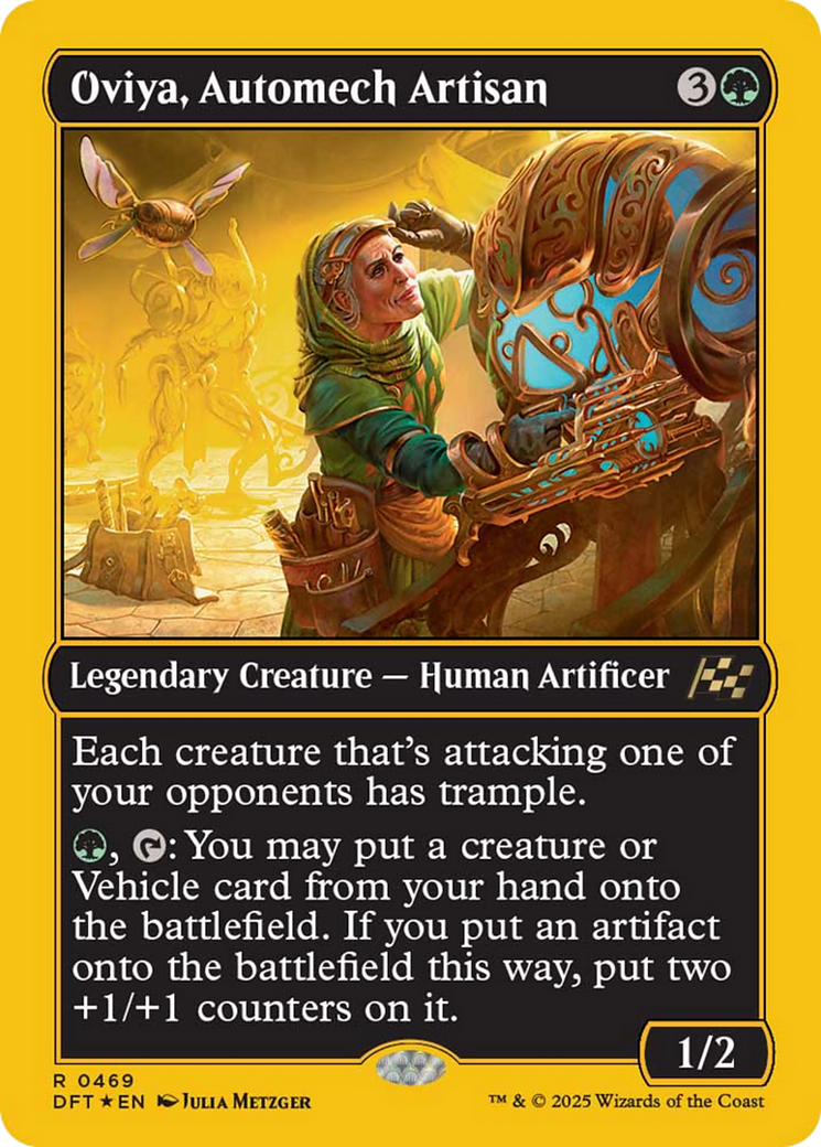 Oviya, Automech Artisan (First-Place Foil) [Aetherdrift] | L.A. Mood Comics and Games