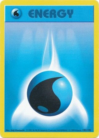 Water Energy (102/102) [Base Set Shadowless Unlimited] | L.A. Mood Comics and Games