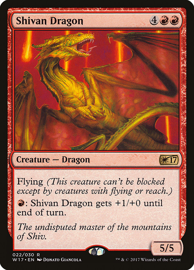 Shivan Dragon [Welcome Deck 2017] | L.A. Mood Comics and Games