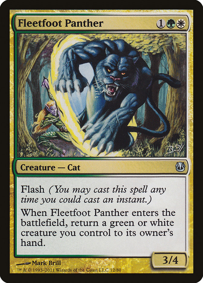 Fleetfoot Panther [Duel Decks: Ajani vs. Nicol Bolas] | L.A. Mood Comics and Games