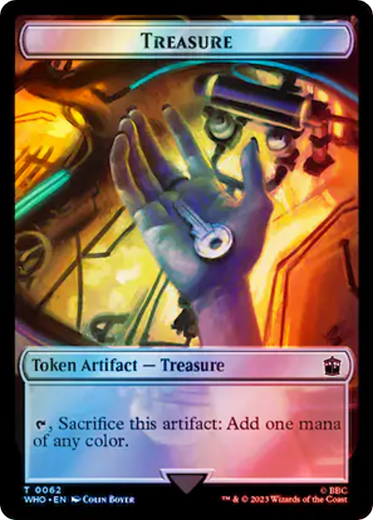 Copy // Treasure (0062) Double-Sided Token (Surge Foil) [Doctor Who Tokens] | L.A. Mood Comics and Games