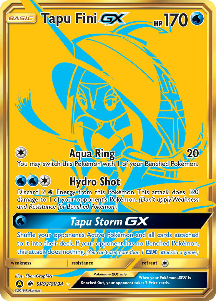 Tapu Fini GX (SV92/SV94) [Sun & Moon: Hidden Fates - Shiny Vault] | L.A. Mood Comics and Games