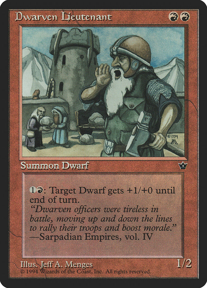 Dwarven Lieutenant [Fallen Empires] | L.A. Mood Comics and Games