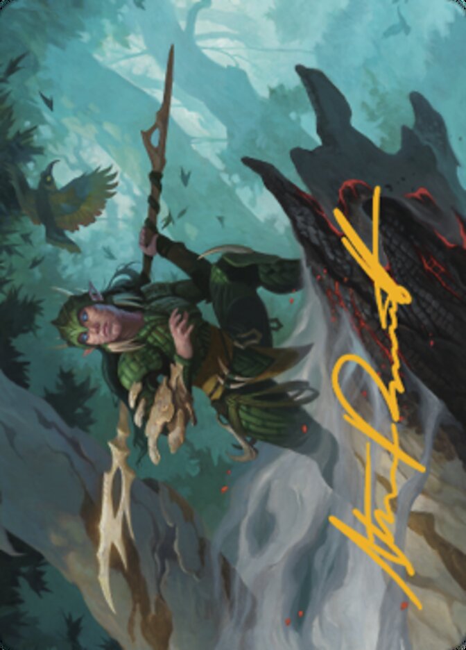 Gwenna, Eyes of Gaea Art Card (Gold-Stamped Signature) [The Brothers' War Art Series] | L.A. Mood Comics and Games