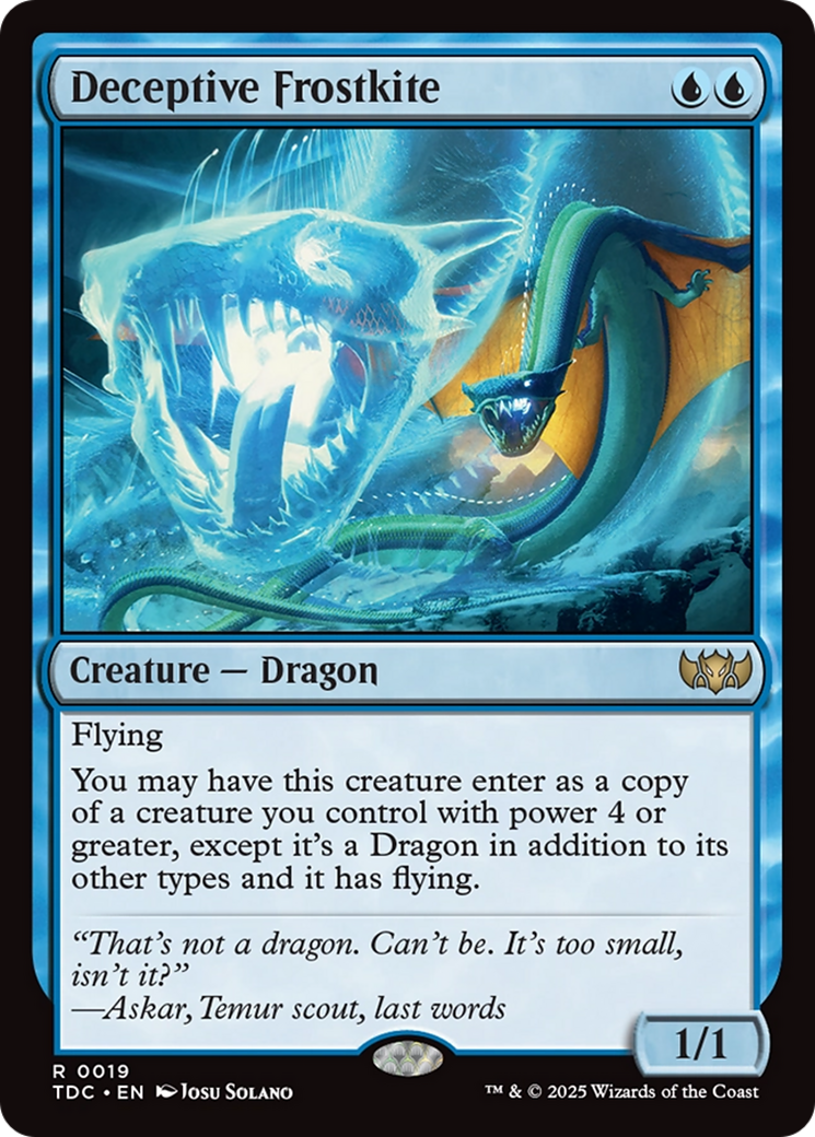 Deceptive Frostkite [Tarkir: Dragonstorm Commander] | L.A. Mood Comics and Games
