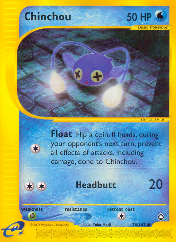 Chinchou (70/147) [Aquapolis] | L.A. Mood Comics and Games