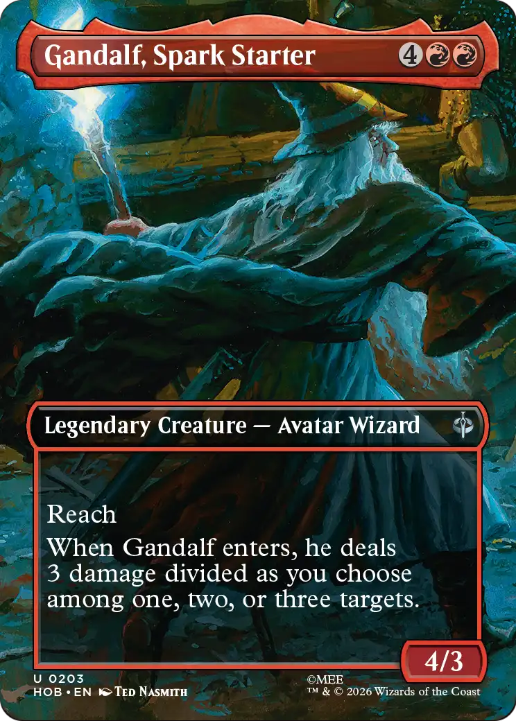 Gandalf, Spark Starter (Borderless) [The Hobbit] | L.A. Mood Comics and Games