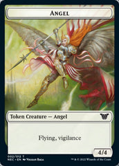 Angel // Elephant Double-Sided Token [Kamigawa: Neon Dynasty Commander Tokens] | L.A. Mood Comics and Games