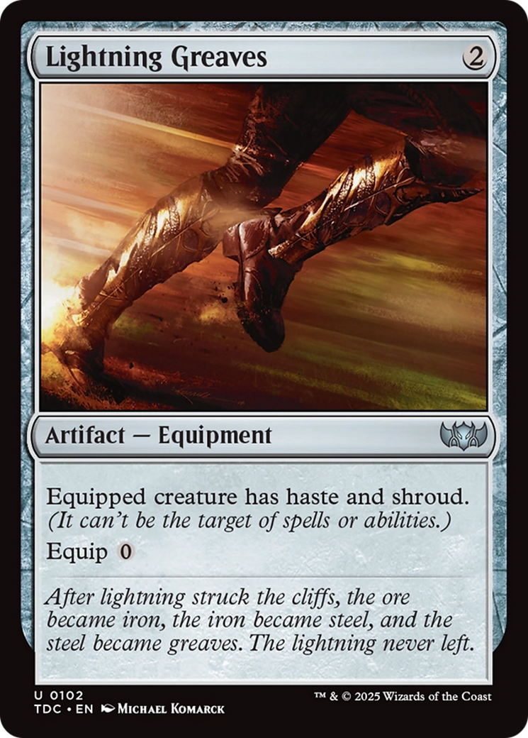 Lightning Greaves [Tarkir: Dragonstorm Commander] | L.A. Mood Comics and Games