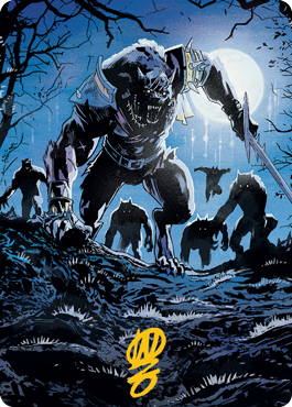 Tovolar, the Midnight Scourge 2 Art Card (Gold-Stamped Signature) [Innistrad: Midnight Hunt Art Series] | L.A. Mood Comics and Games