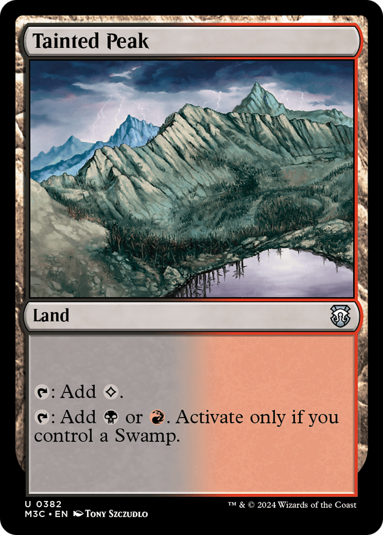 Tainted Peak (Ripple Foil) [Modern Horizons 3 Commander] | L.A. Mood Comics and Games