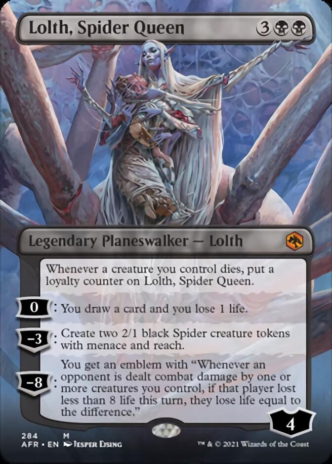 Lolth, Spider Queen (Borderless) [Dungeons & Dragons: Adventures in the Forgotten Realms] | L.A. Mood Comics and Games