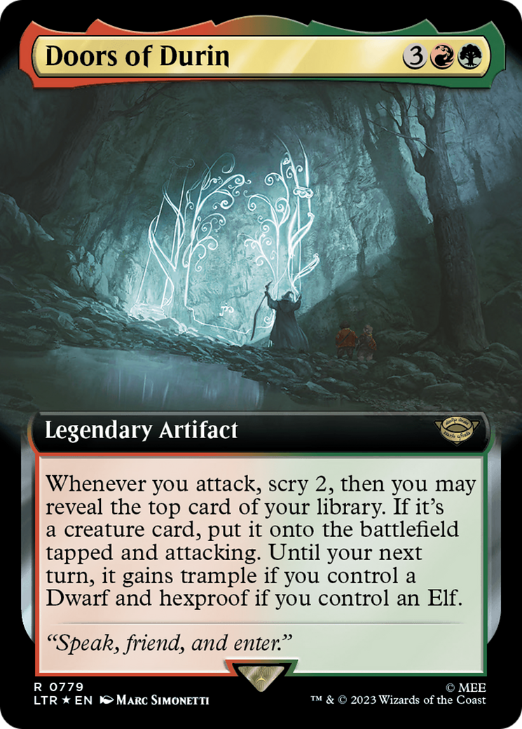 Doors of Durin (Extended Art) (Surge Foil) [The Lord of the Rings: Tales of Middle-Earth] | L.A. Mood Comics and Games