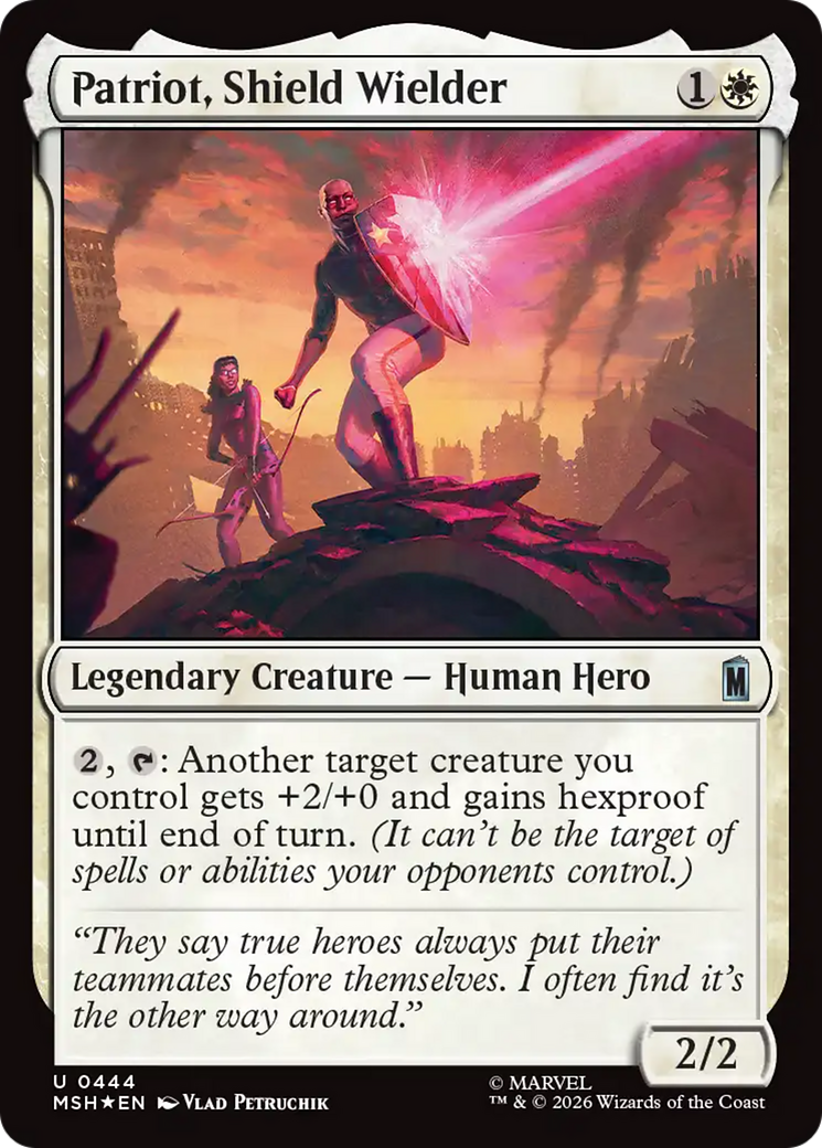 Patriot, Shield Wielder (Surge Foil) [Marvel Super Heroes] | L.A. Mood Comics and Games