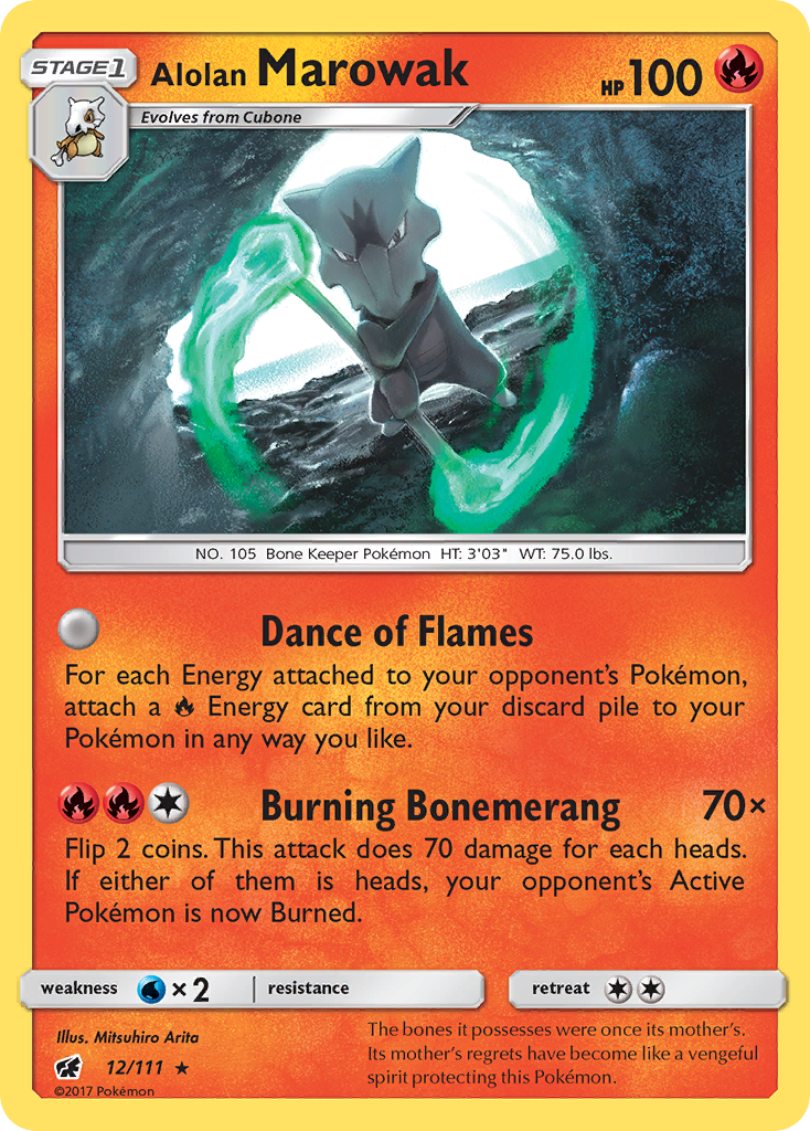 Alolan Marowak (12/111) [Sun & Moon: Crimson Invasion] | L.A. Mood Comics and Games
