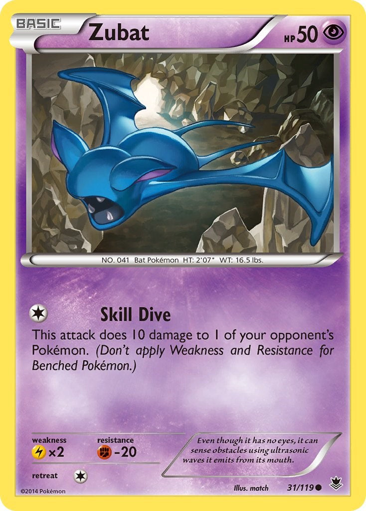 Zubat (31/119) [XY: Phantom Forces] | L.A. Mood Comics and Games