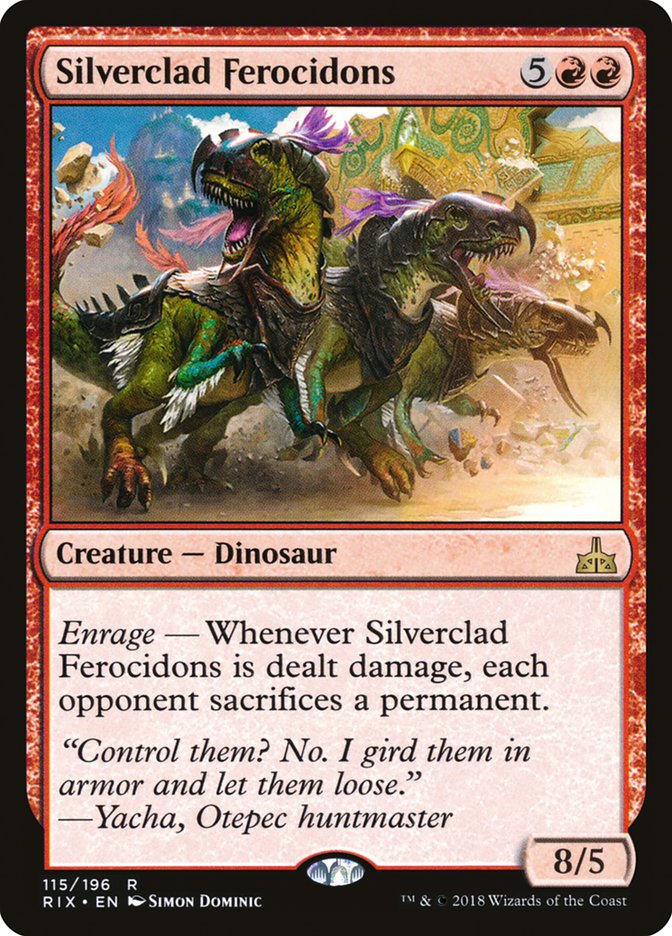 Silverclad Ferocidons [Rivals of Ixalan] | L.A. Mood Comics and Games